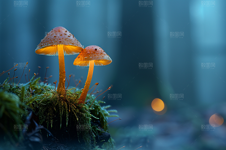 蘑菇自然菌菇摄影图