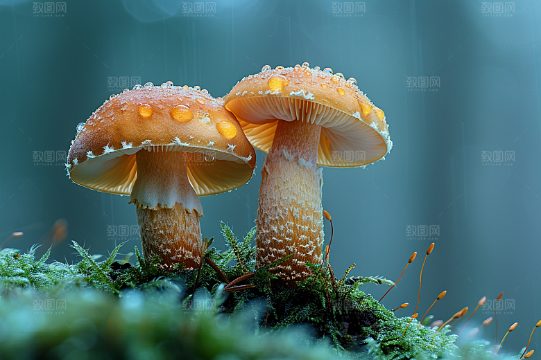 蘑菇食材树林摄影图