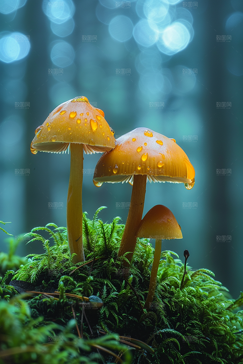蘑菇山珍新鲜摄影图