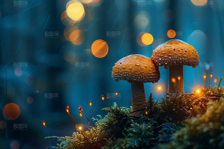 蘑菇菌子山珍摄影图