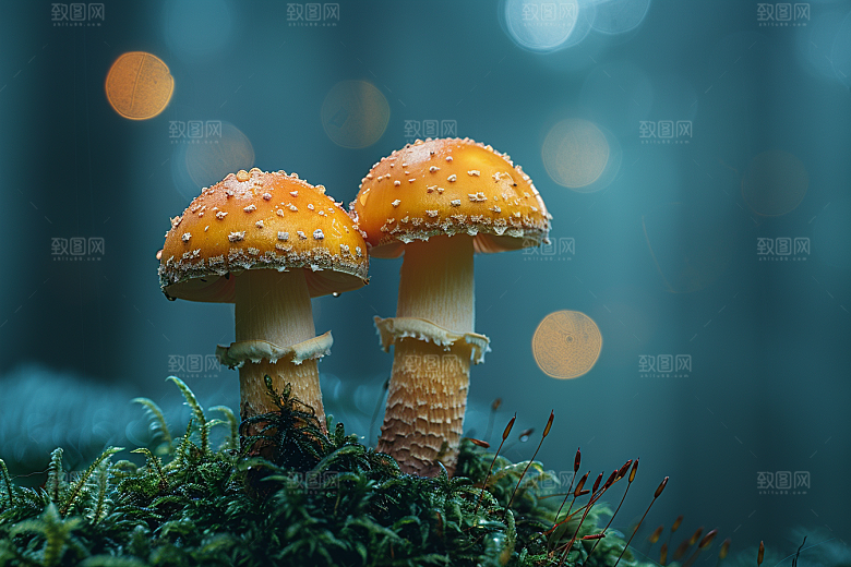 蘑菇鲜美山林摄影图