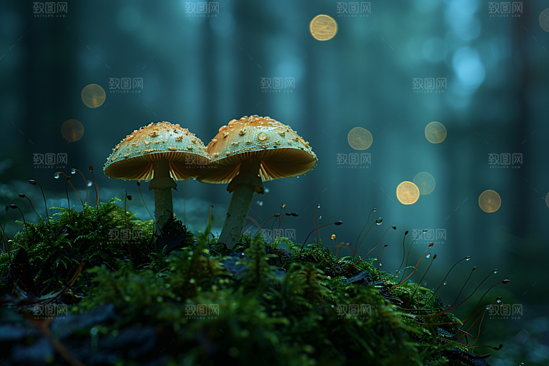蘑菇山珍美味摄影图