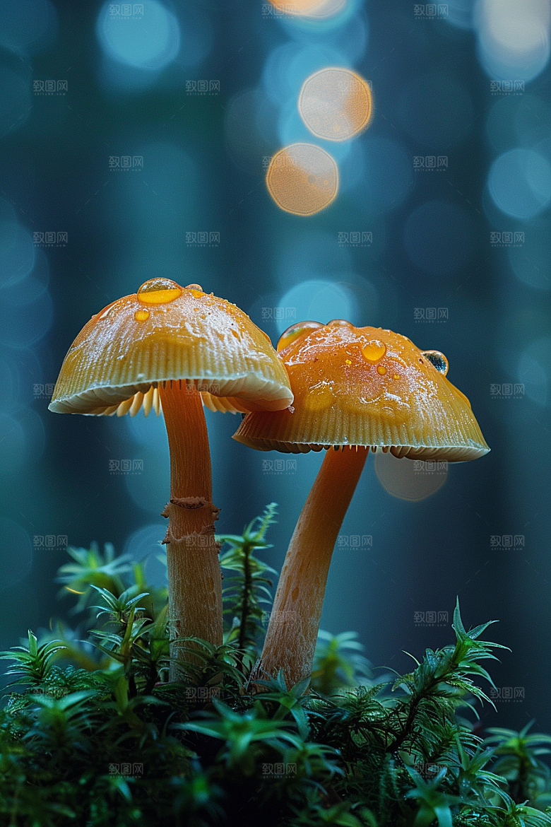蘑菇山珍清新摄影图