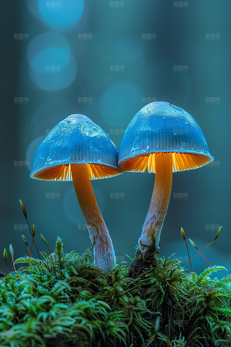 蘑菇菌菇山林摄影图