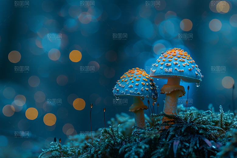 蘑菇菌子鲜美摄影图