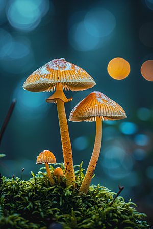 蘑菇山珍新鲜摄影图