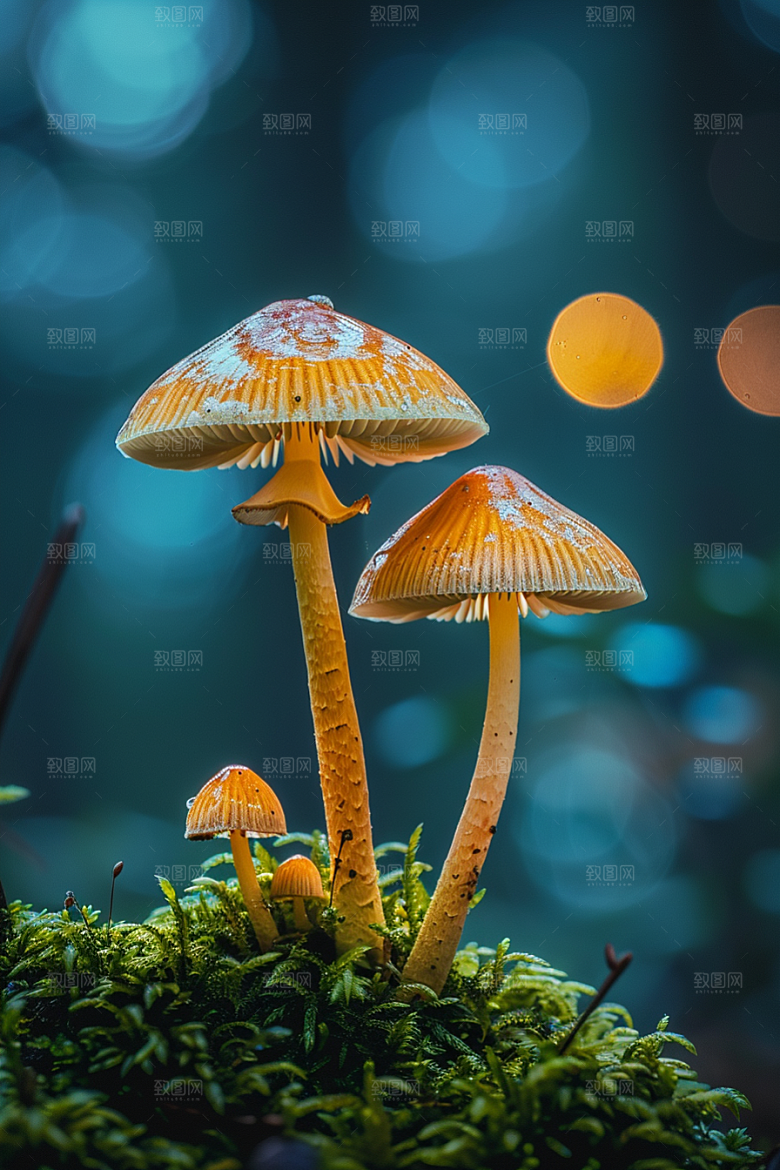 蘑菇山珍新鲜摄影图