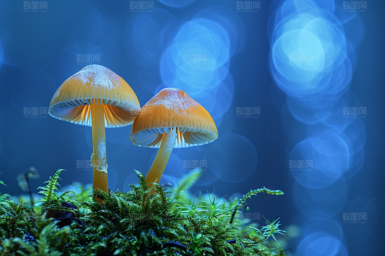蘑菇树林美味摄影图