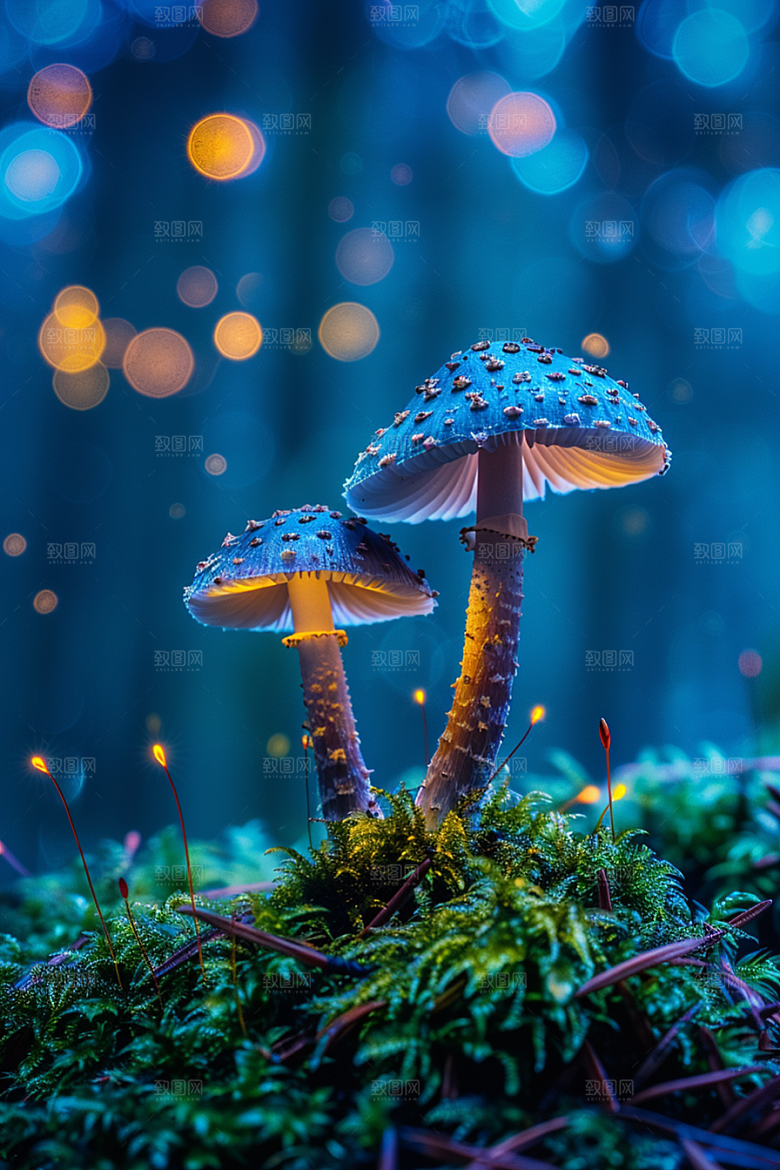 蘑菇清新自然摄影图