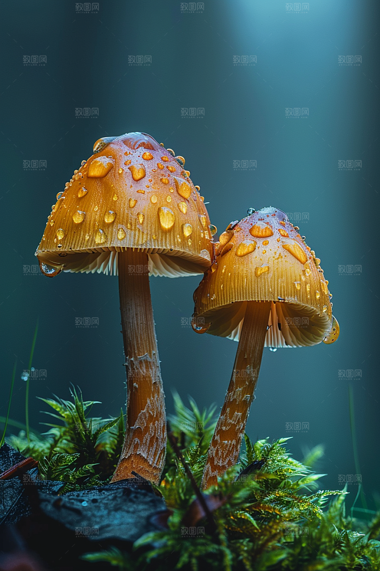 蘑菇云南山林摄影图