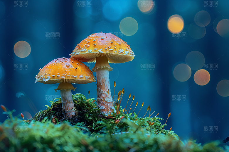 蘑菇山珍山林摄影图