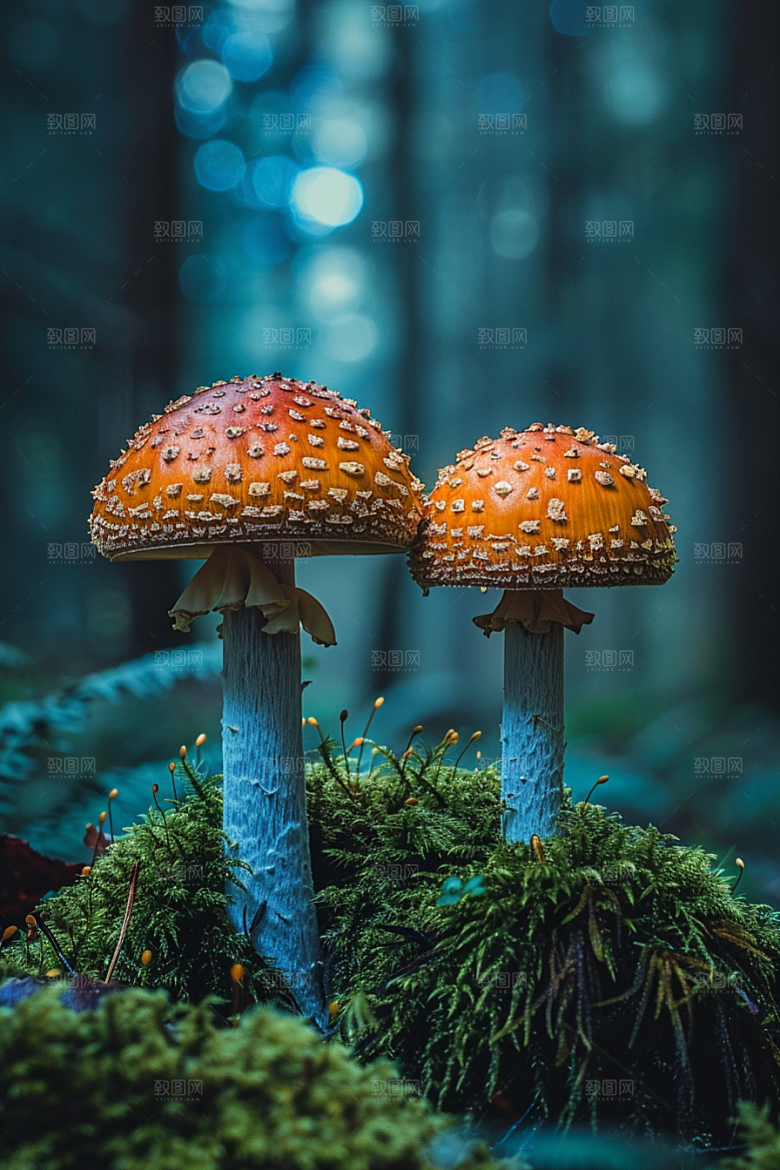 蘑菇食材高清摄影图