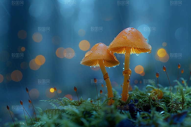蘑菇鲜美食材摄影图
