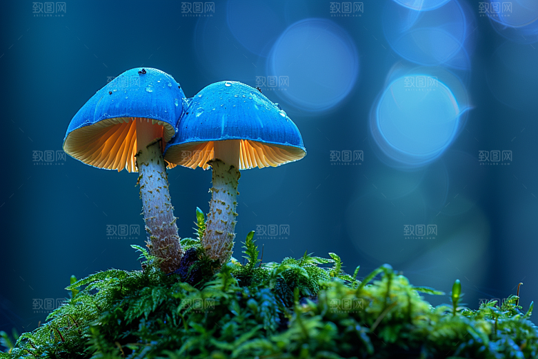 蘑菇山林菌子摄影图
