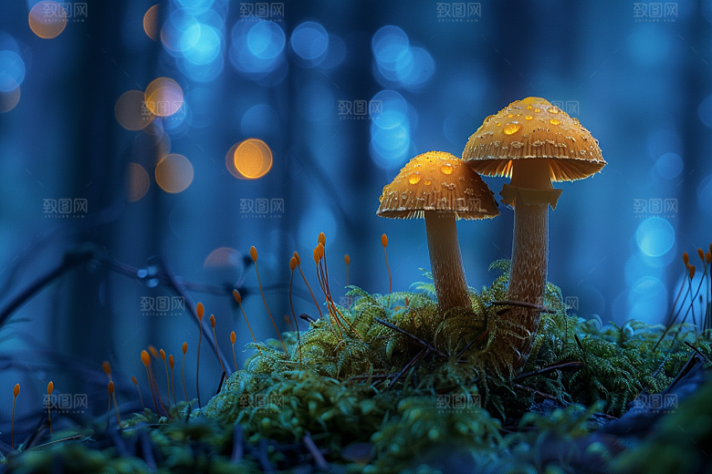 蘑菇菌子新鲜摄影图