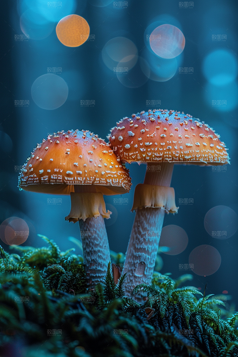 蘑菇山林云南摄影图