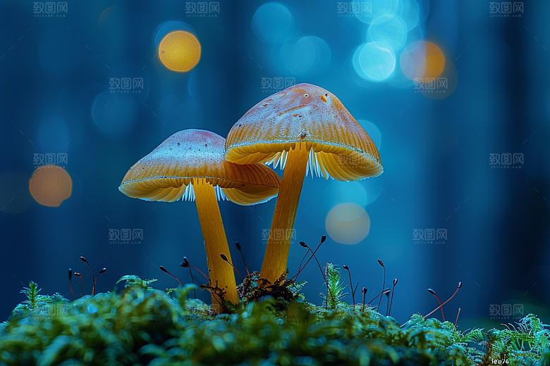 蘑菇新鲜清新摄影图