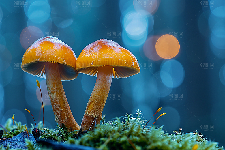 蘑菇雨后菌子摄影图