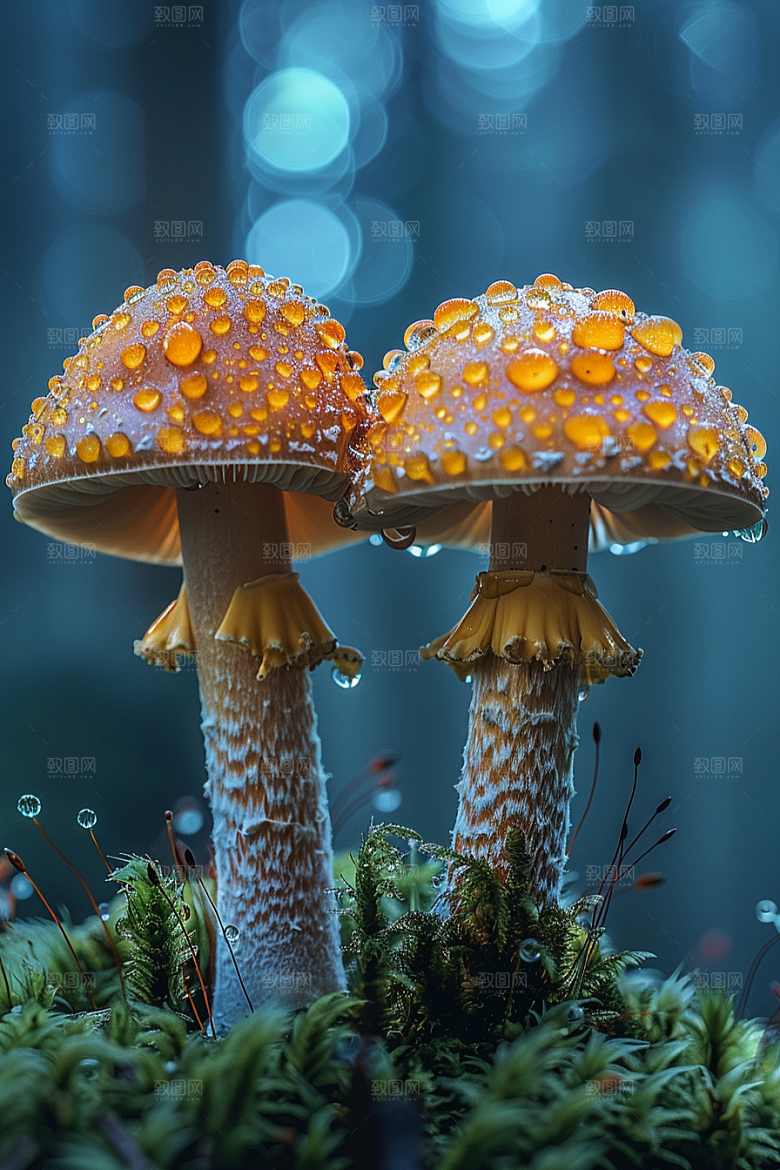 蘑菇食材树林摄影图