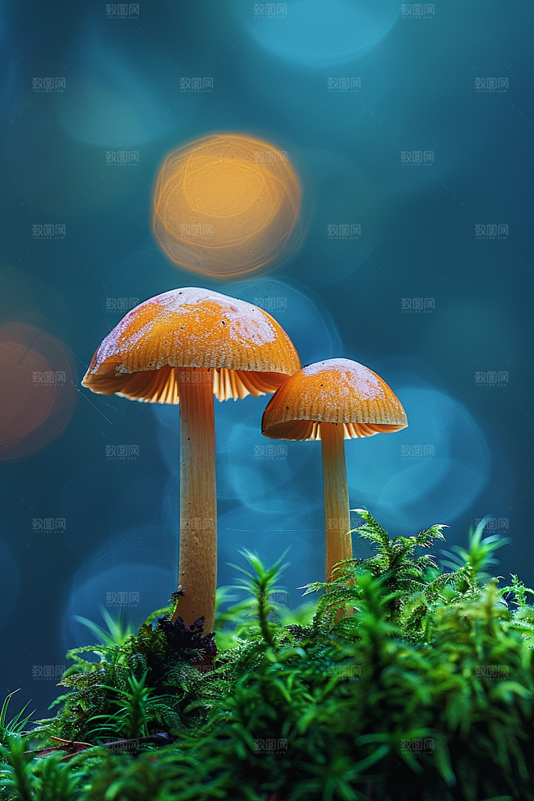 蘑菇鲜美清新摄影图