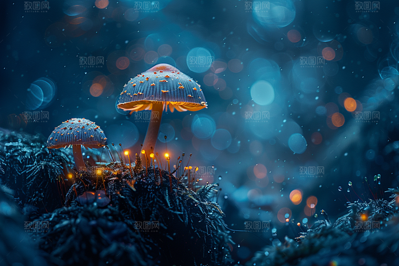 蘑菇自然美味摄影图