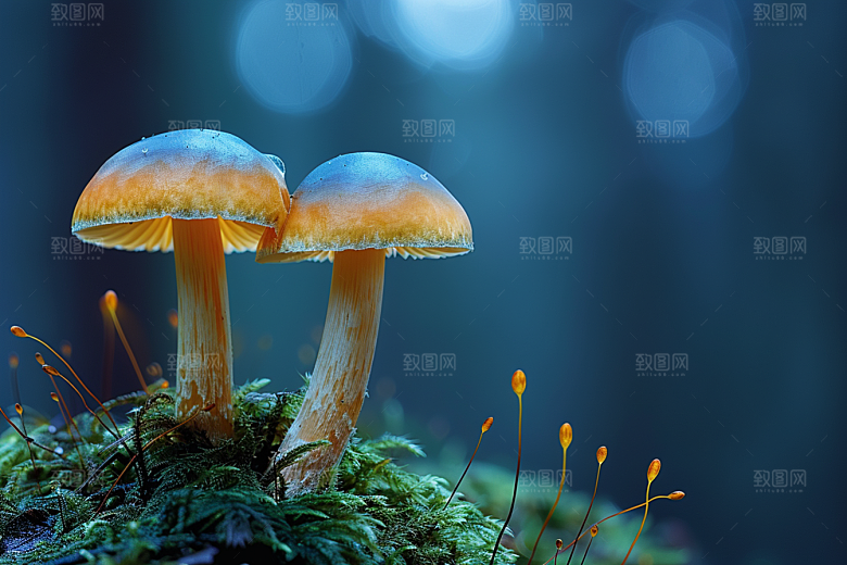 蘑菇鲜美自然摄影图