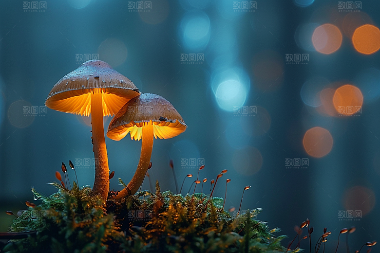 蘑菇新鲜自然摄影图