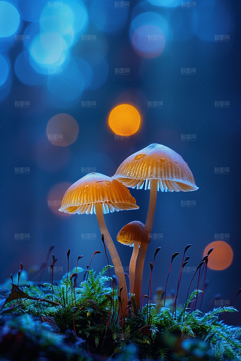 蘑菇雨后云南摄影图