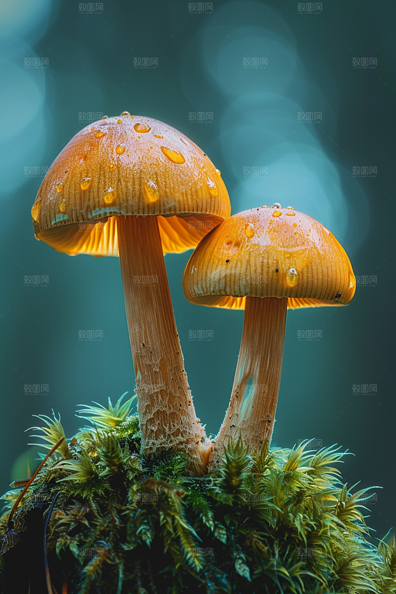 蘑菇清新树林摄影图