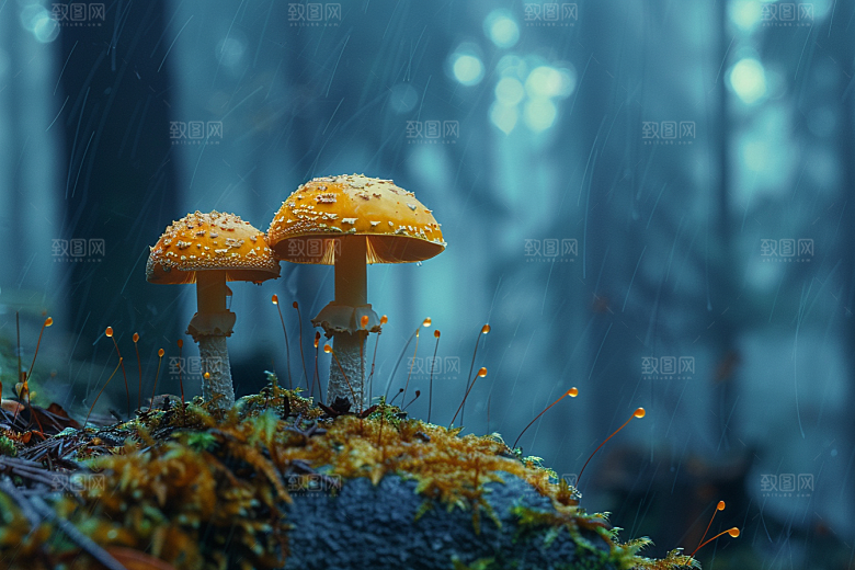 蘑菇山珍菌菇摄影图