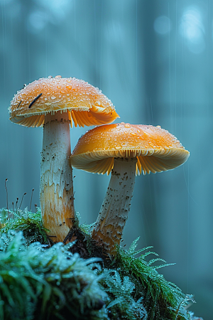 蘑菇新鲜自然摄影图