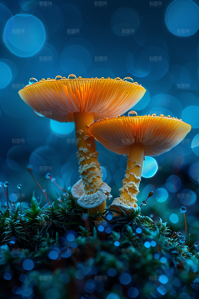 蘑菇自然树林摄影图