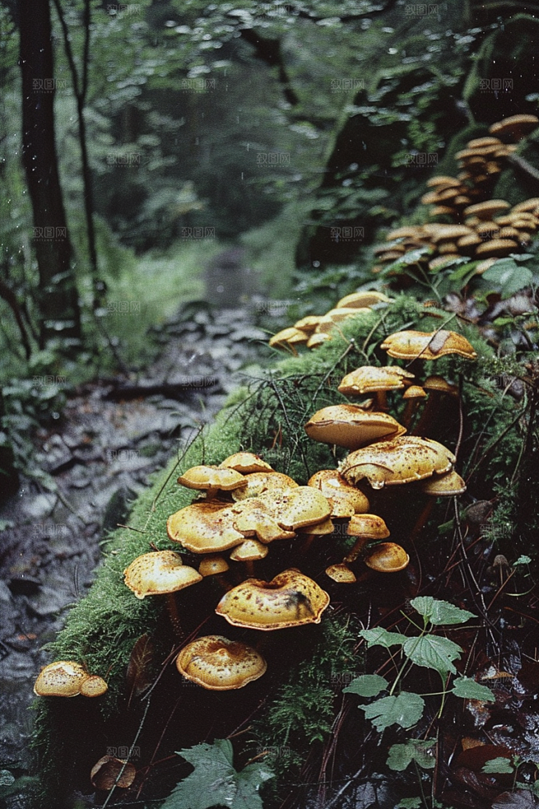 蘑菇食材山林摄影图