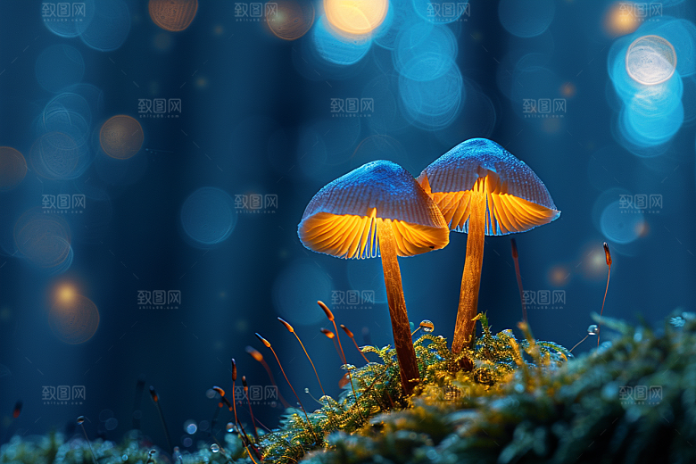 蘑菇自然菌菇摄影图