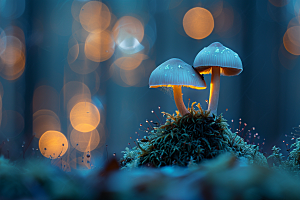 蘑菇云南山珍摄影图