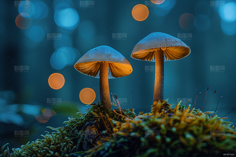 蘑菇菌菇山林摄影图