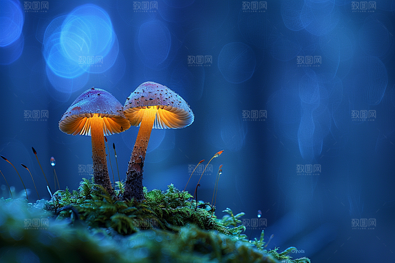 蘑菇雨后云南摄影图