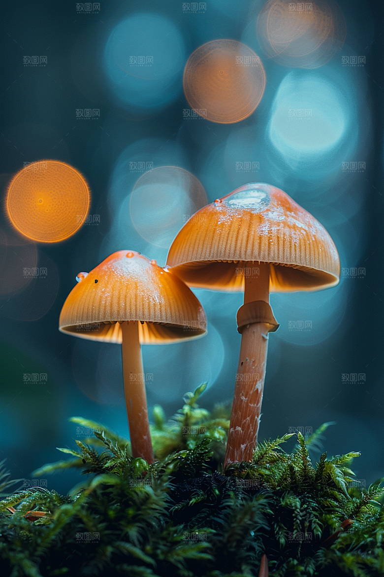 蘑菇雨后菌子摄影图