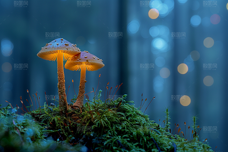 蘑菇鲜美山林摄影图