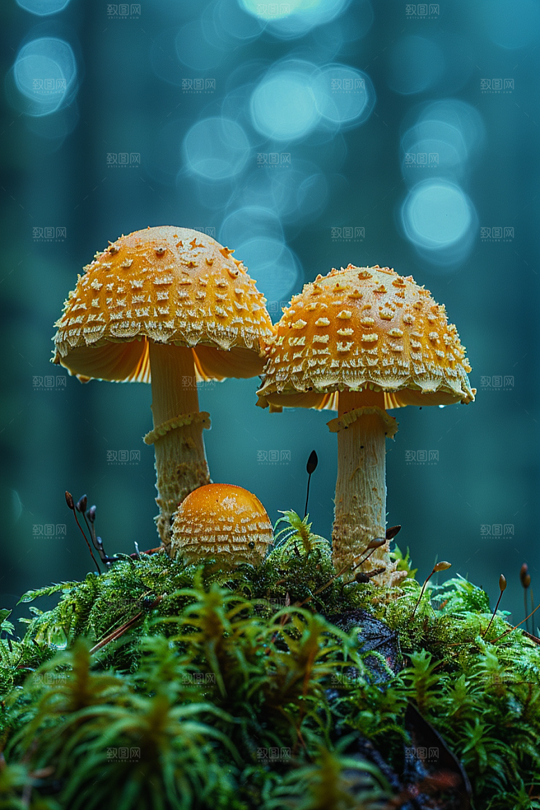 蘑菇食材清新摄影图