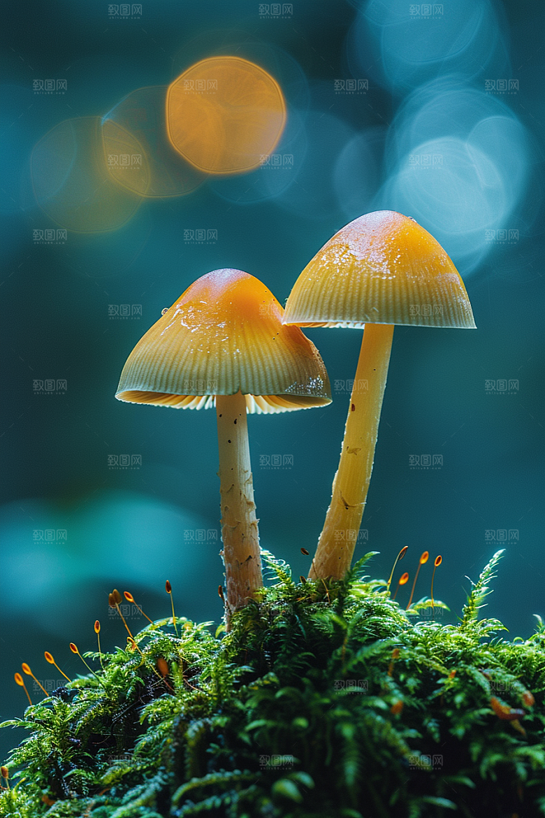 蘑菇清新鲜美摄影图