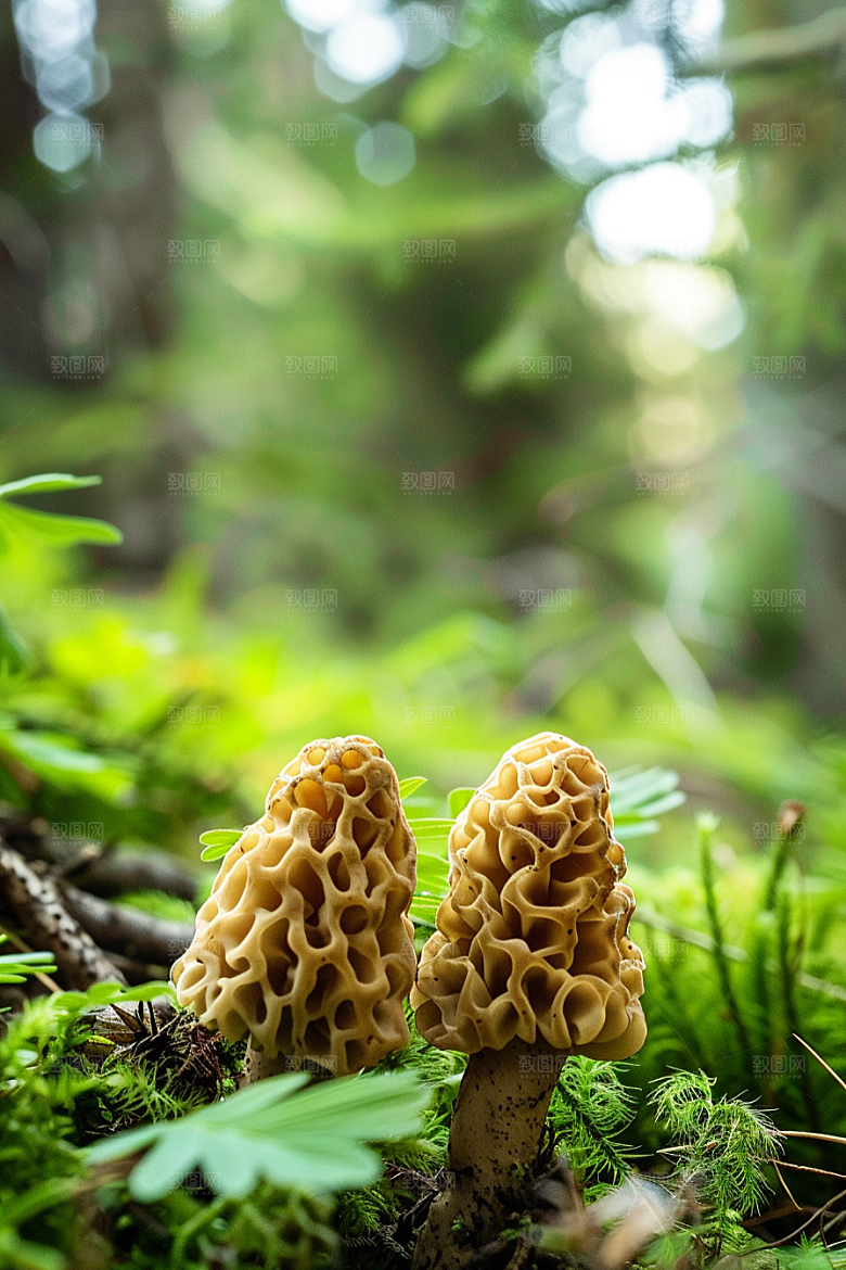 蘑菇美味雨后摄影图