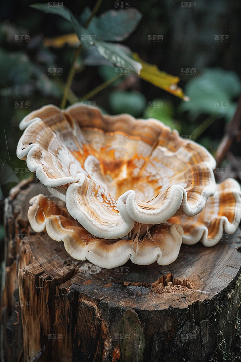 蘑菇山珍树林摄影图