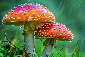 蘑菇清新自然摄影图