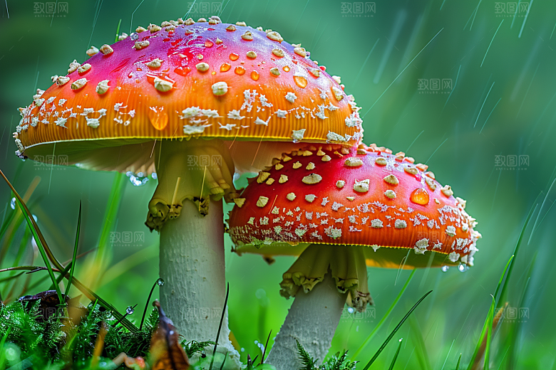 蘑菇清新自然摄影图