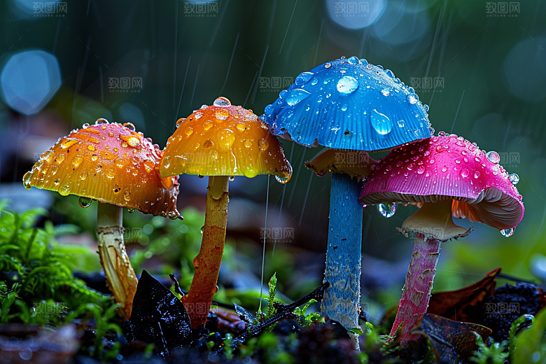 蘑菇新鲜菌菇摄影图