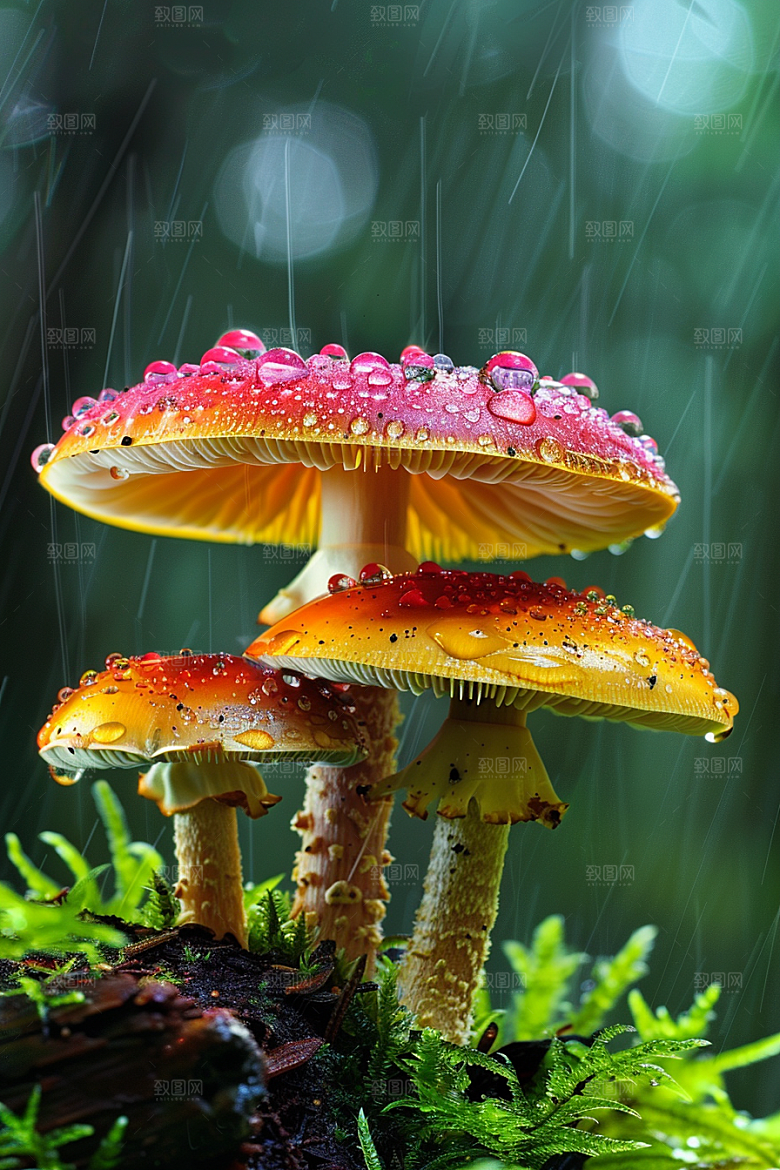 蘑菇高清云南摄影图