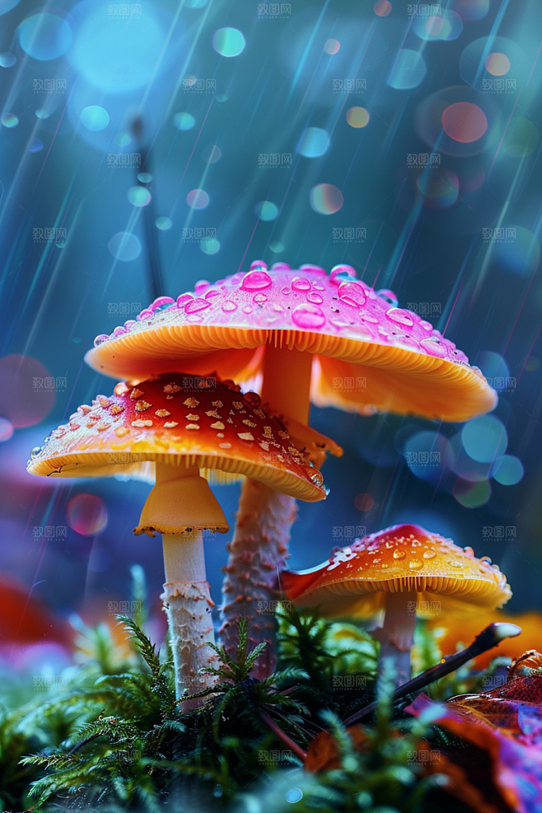 蘑菇云南菌菇摄影图