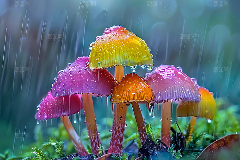 蘑菇鲜美山珍摄影图