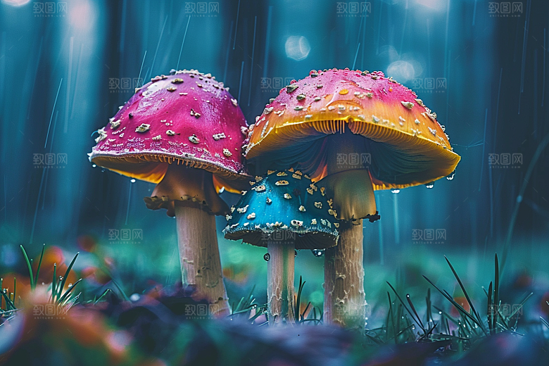 蘑菇鲜美菌菇摄影图
